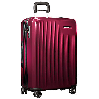 Briggs & Riley Sympatico 4-Wheel Expandable Medium Suitcase Burgundy